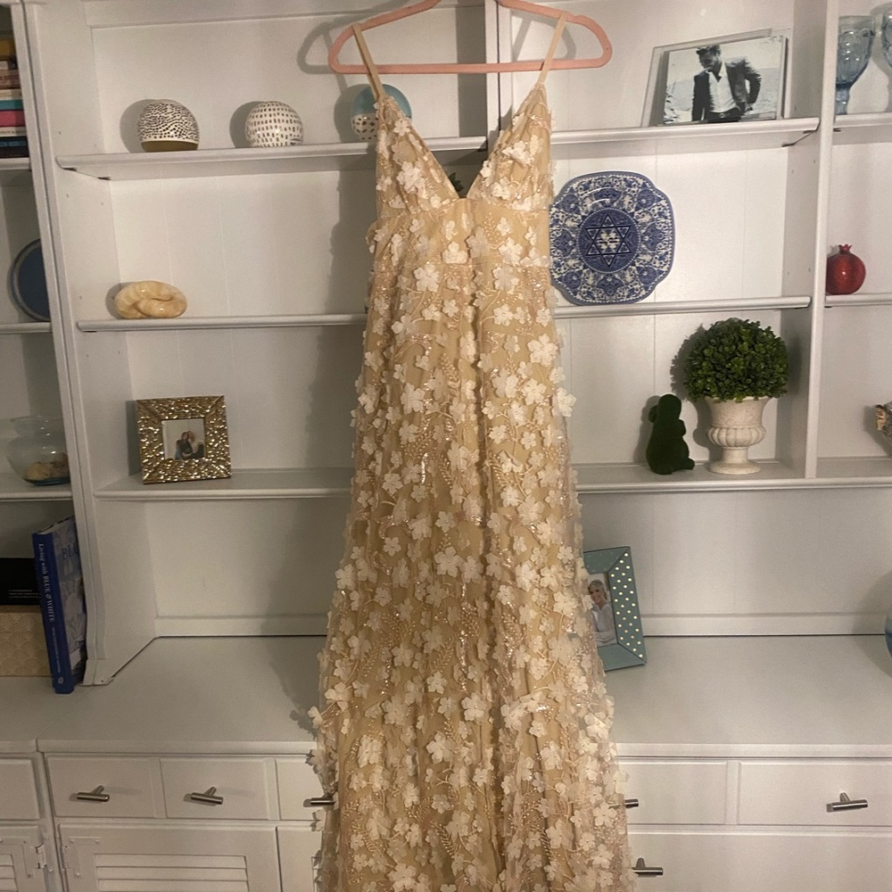 Shop Confete Dress, small, cream/light pink.